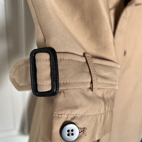 Zara light twill khaki coloured trench coat - Picture 3 of 5